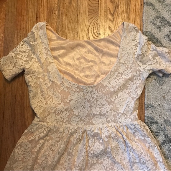 Zara lace dress mini ivory CUTE - Picture 3 of 4